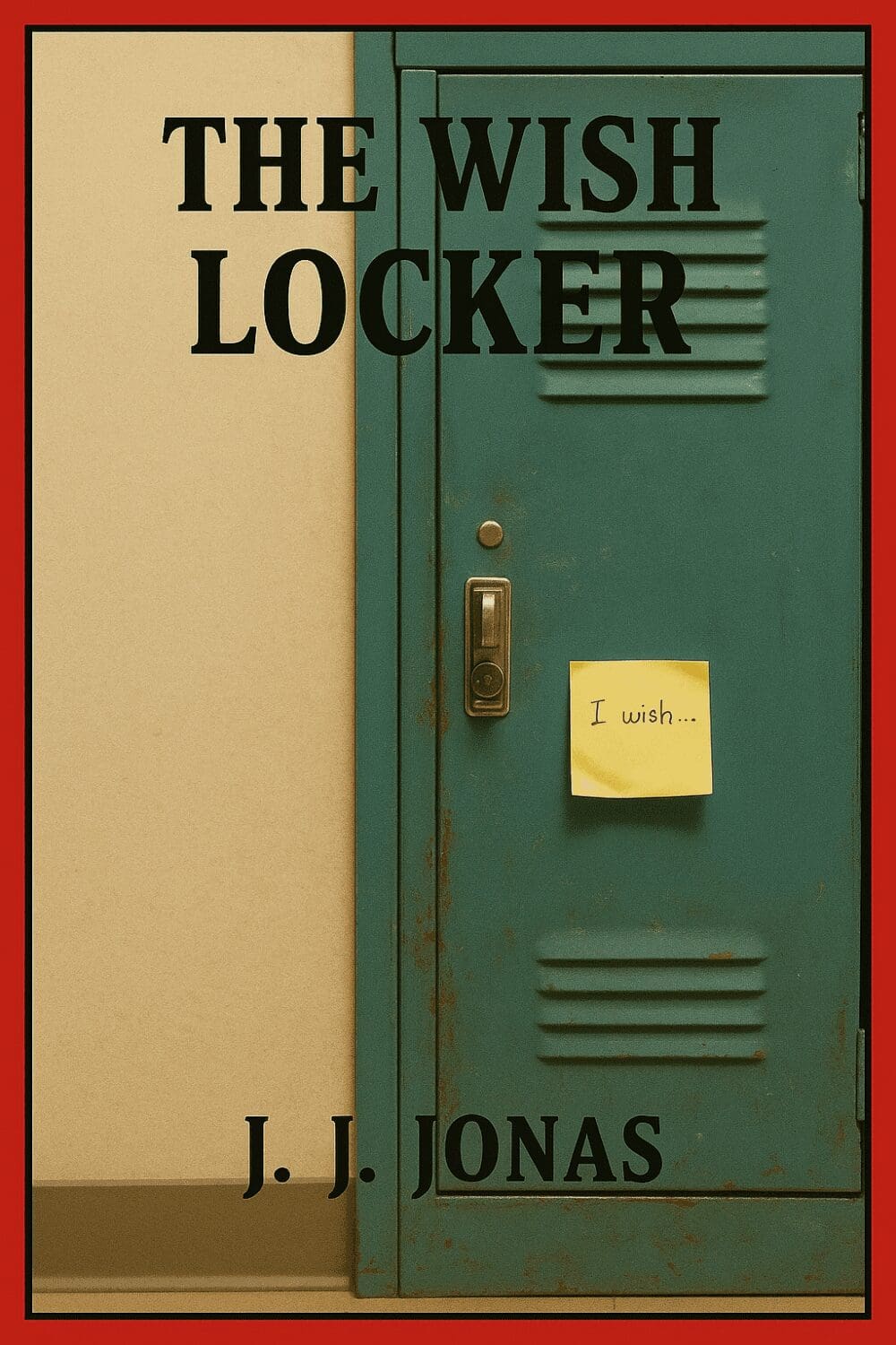Book cover featuring a locker and note.