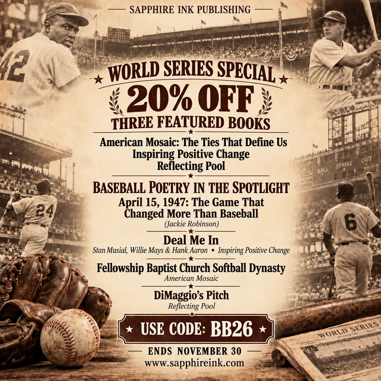 World Series poetry showcase promo ad